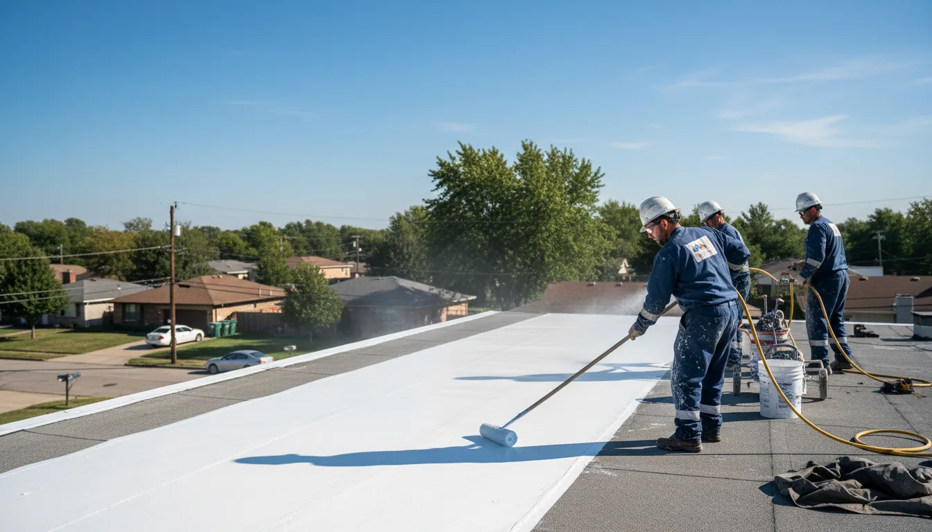 Commercial roof coating in Knippa, TX near me